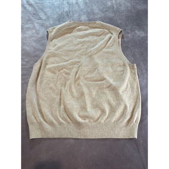 Polo Ralph Lauren Mens Sweater Vest Knit V-Neck Pima Cotton Golf Cream Size XL - Picture 2 of 7